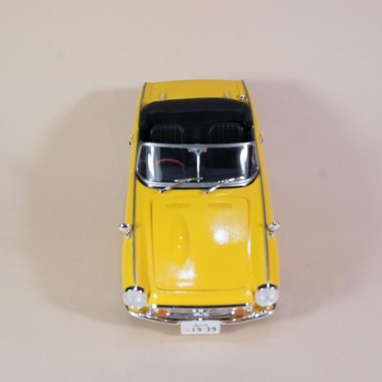 TAMIYA ホンダ S800 エスハチ やらかし 1/20 ミニカー 黄 塗装難あり