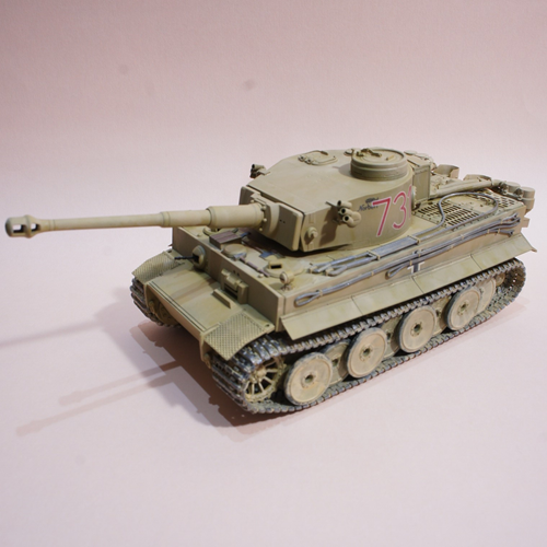 1/35 ドイツ重戦車 タイガー１ 初期生産型 塗装済み 完成品 - プラモデル