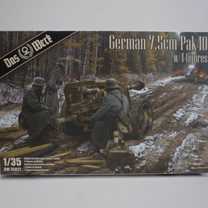 륯1/35ɥ 7.5cm ˤ Pak40 w/ե奢4