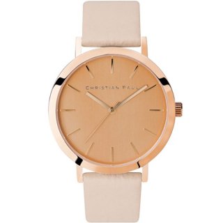 43MM CAPITAL ROSE GOLD DIAL + PEACH LEATHER + ROSE GOLD BUCKLE