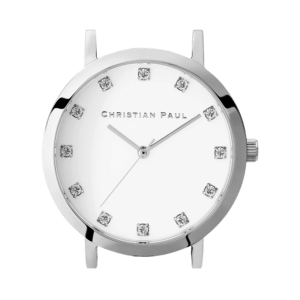 LUXE 35MM WHITE DIAL / SILVER CASE