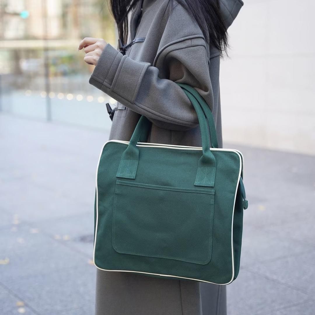 ふるさと納税 カバン トートバッグ 福井県 福井市 ARLE - TOTEBAG（グリーン） C-042015_02 グリーン ARLE - TOTEBAG（グリーン）[C-042015_02] - 福井県福井市