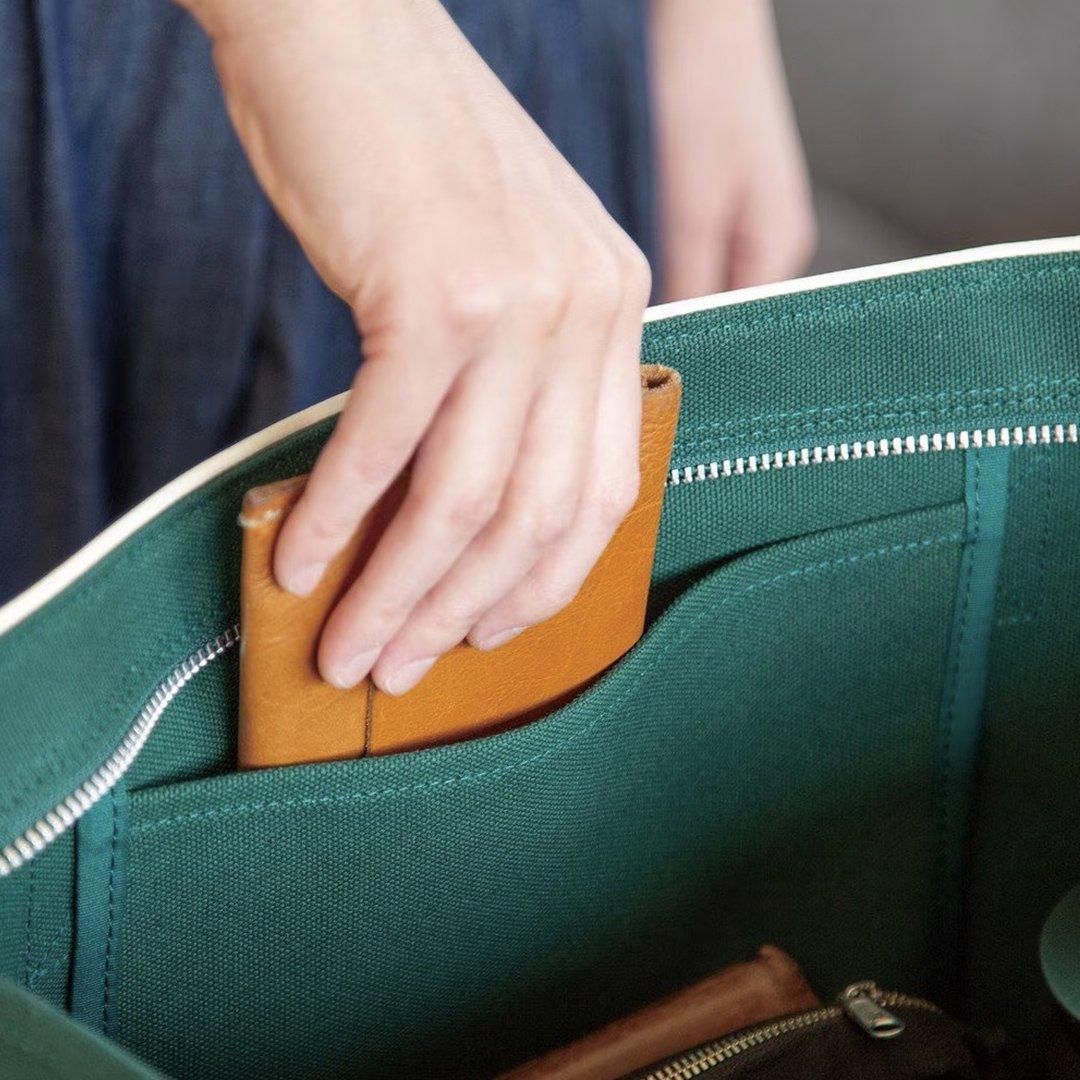 ARLE - TOTEBAG（グリーン） - WORK-SHOP YUSHI（遊糸）