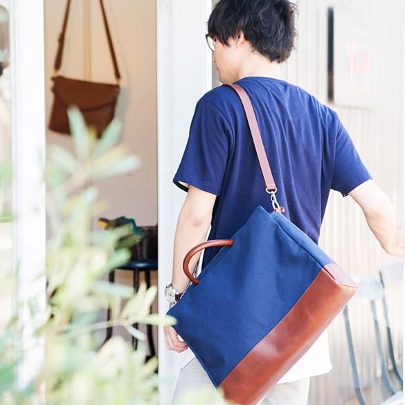 CURRENT - BRIEF&SHOULDER（ネイビー） - WORK-SHOP YUSHI（遊糸）