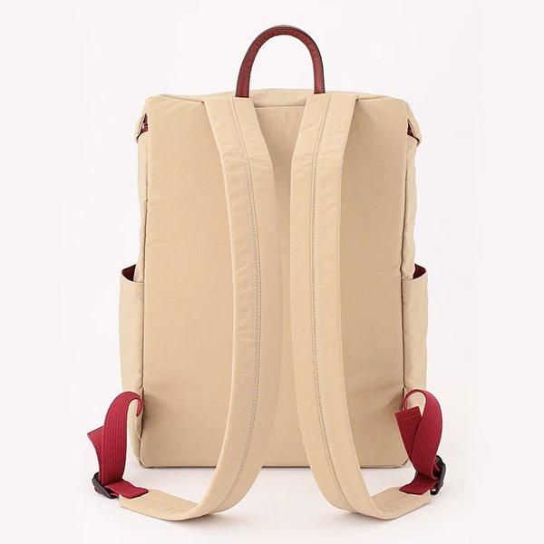 【レビューで送料無料】 RUCKSACK（ベージュ） - Square - YUSHI（遊糸） WORK-SHOP バッグ