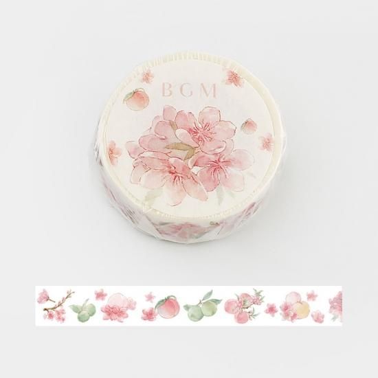 マスキングテープ ライフ ももと桃の花 15mm Bgm ビージーエム公式通販 マスキングテープ ライフ ももと桃の花 15mm Bgm ビージーエム公式通販