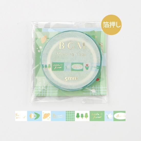 マスキングテープ 箔押し 緑の森 5mm 5m Bgm ビージーエム公式通販 マスキングテープ 箔押し 緑の森 5mm 5m Bgm ビージーエム公式通販