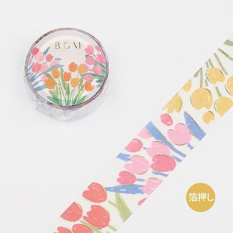 マスキングテープ“箔押し”「 春花 」 20mm*5m - BGM ONLINE SHOP