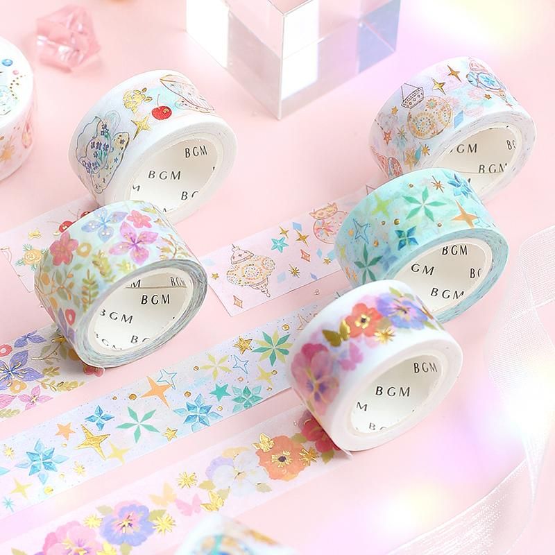 マスキングテープ【スペシャル-箔押トゥインクル・ティーカップ】20mm ...