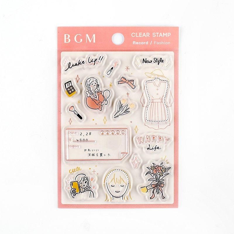 クリアスタンプ ”記録” 【ファッション 】 - BGM ONLINE SHOP