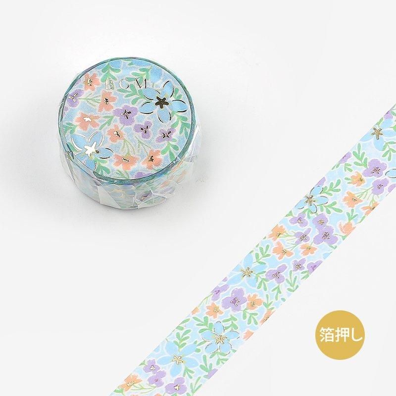 BGM マスキングテープ 4個セット 桜 Limited 限定 箔押し 20mm