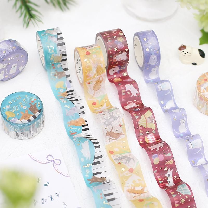 マスキングテープ ライフ “箔押し”わんわんサーカス 20mm*5m