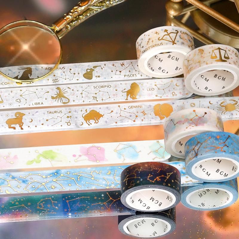 マスキングテープ【スペシャル 星座・3/21-7/22】15mm＊5m