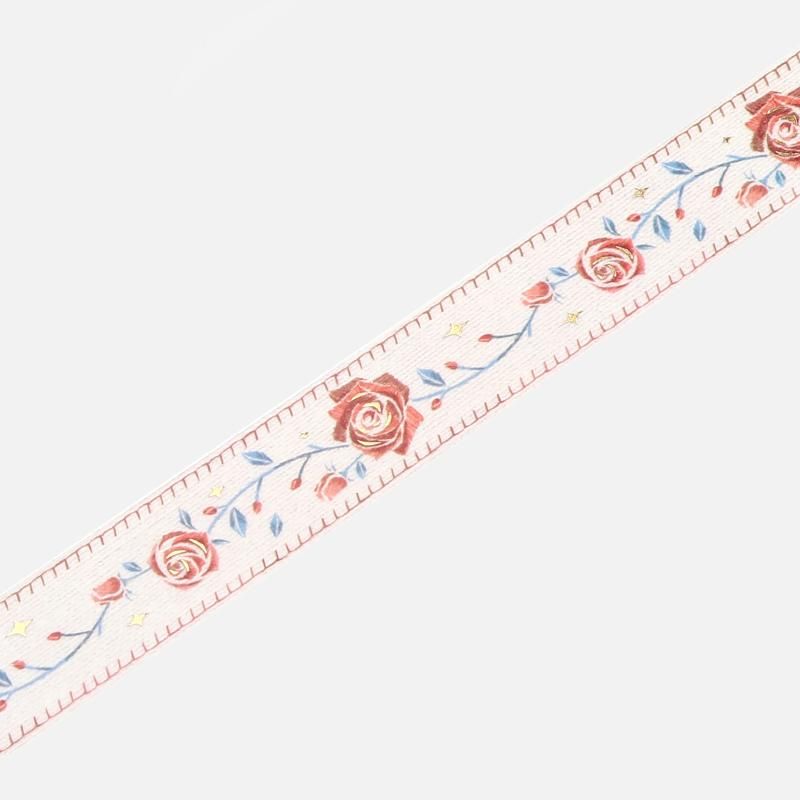 マスキングテープ【スペシャル 刺繍リボン・ローズ】20mm＊5m