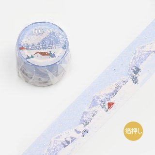 マスキングテープ【スペシャル・点描画・雪山】30mm＊5ｍ
