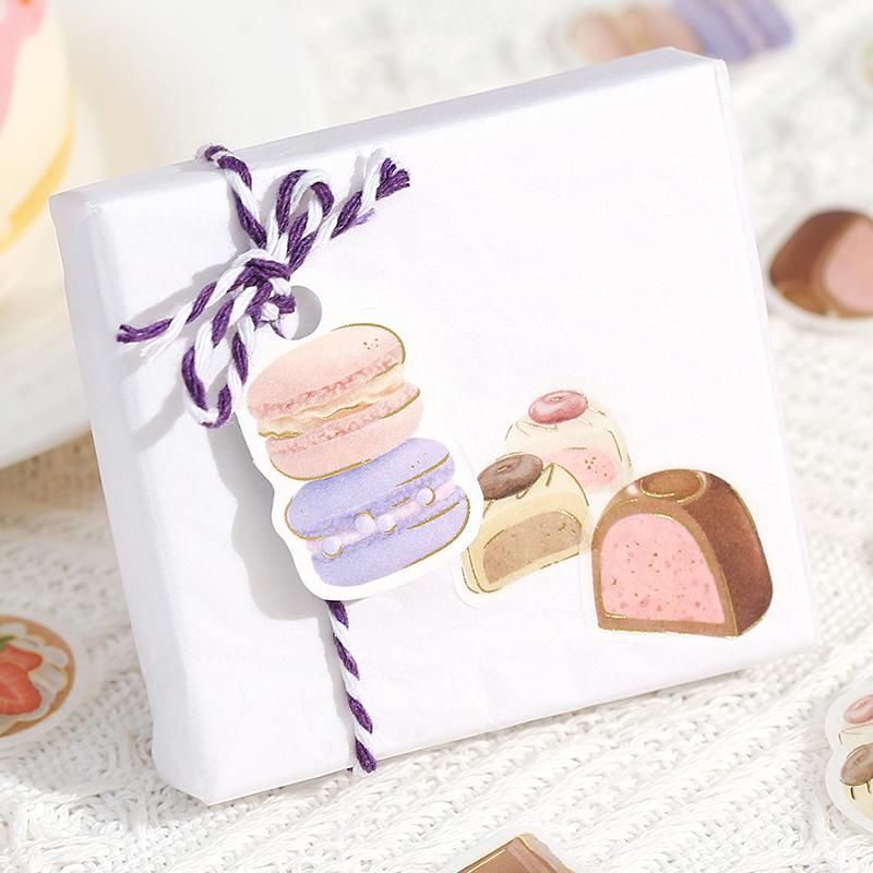 フレークシール 箔押し 【IPPAI スイーツがいっぱいです】15designs x