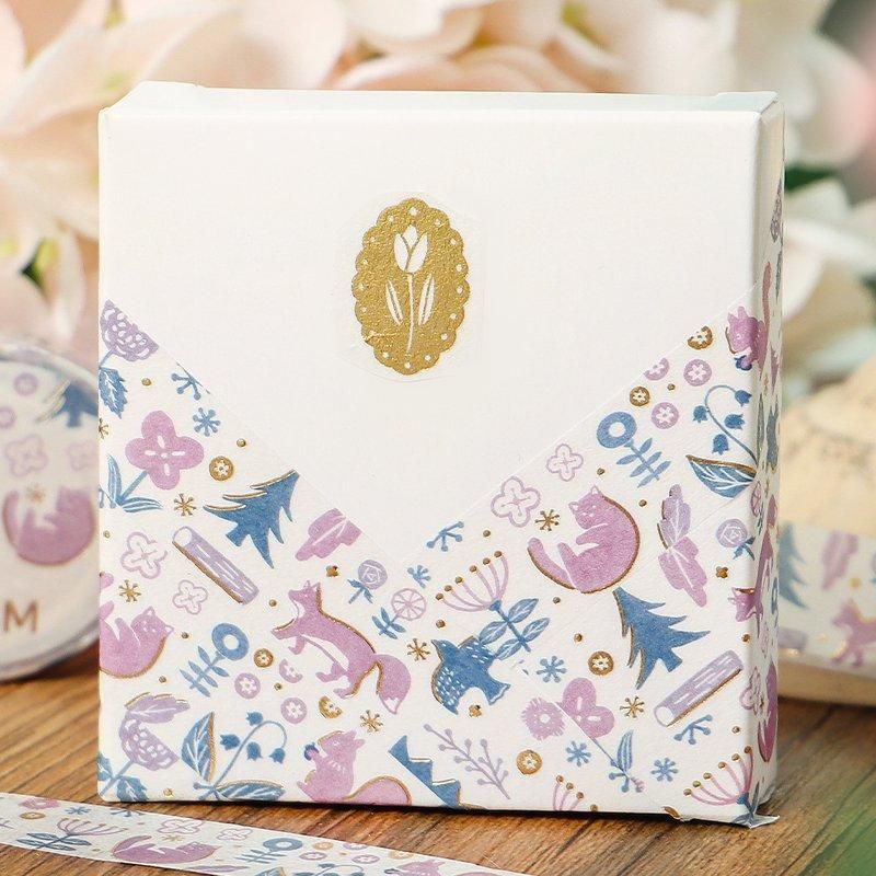 マスキングテープ】 箔押し 草花手帖・森の歌 - BGM ONLINE SHOP