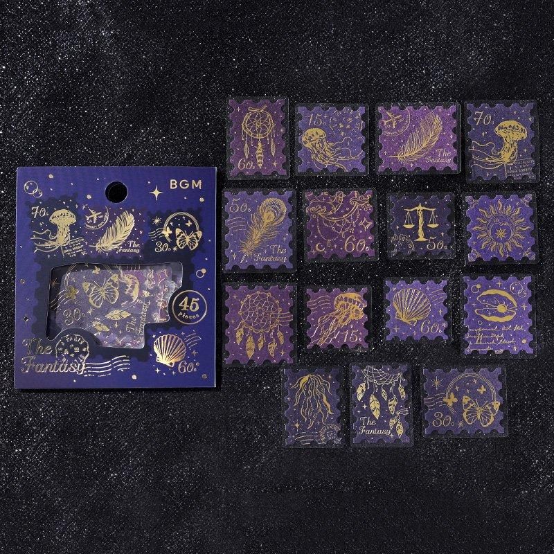 フレークシール】箔押し 郵便局 - BGM ONLINE SHOP