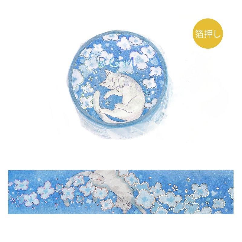 Ⓜ︎ 【限定】BGM 箔押し マスキングテープ 海月 ＆ 鯨