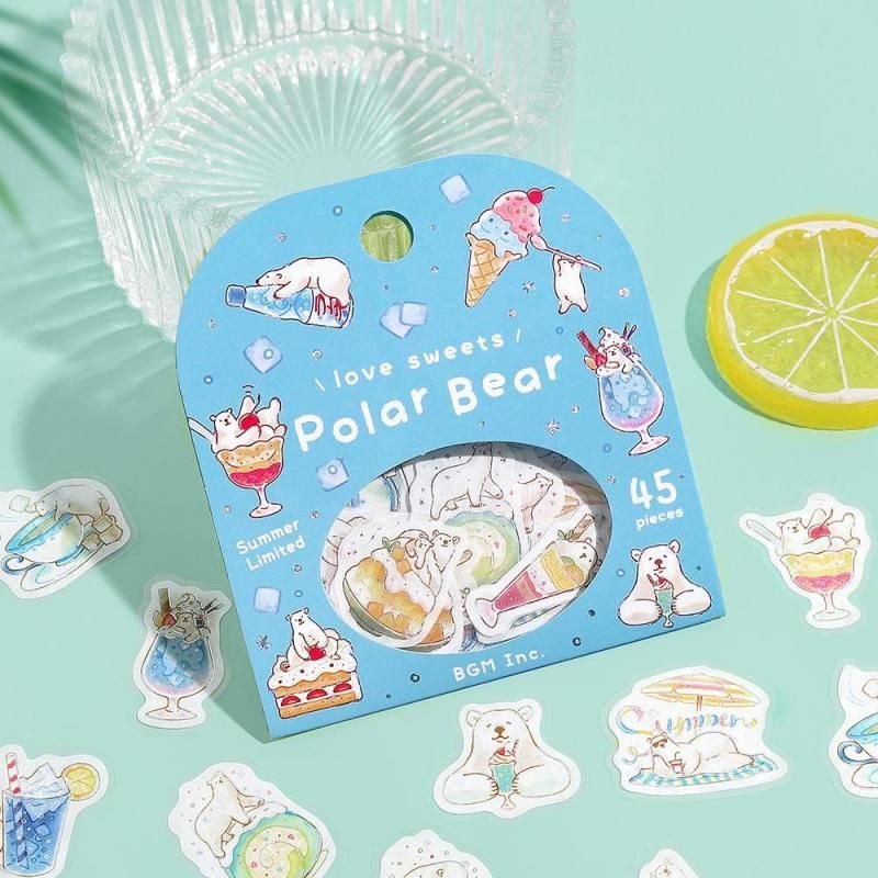 フレークシール】箔押し 2025年 夏限定 全2種類 - BGM ONLINE SHOP