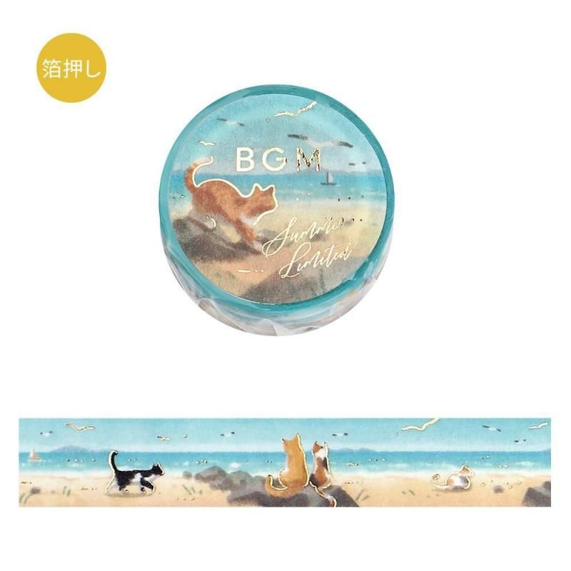 マスキングテープ】箔押し 2025年夏限定 全6種類 - BGM ONLINE SHOP