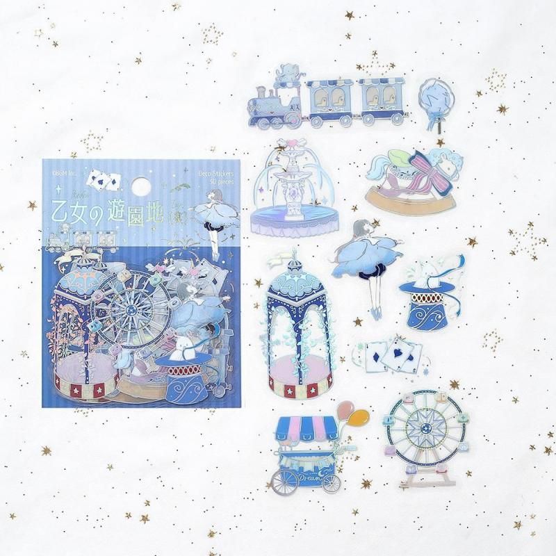 美品　保護シール付　大判　バトル騎士シール　ブリーザ デスボール(パラレル/金文字)【C☆】{FS04-16[FB02]}