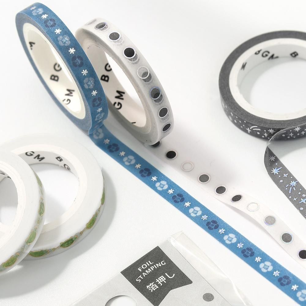 マスキングテープ】ライフ 箔押し 5mm【2025.9】全6種類 - BGM ONLINE SHOP