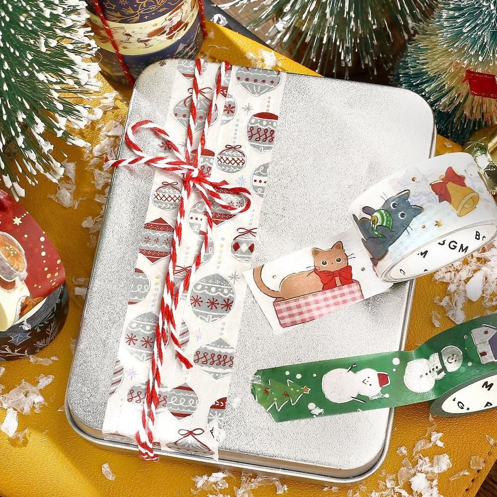 マスキングテープ】箔押し 2025年クリスマス限定 15mm×5m - BGM ONLINE