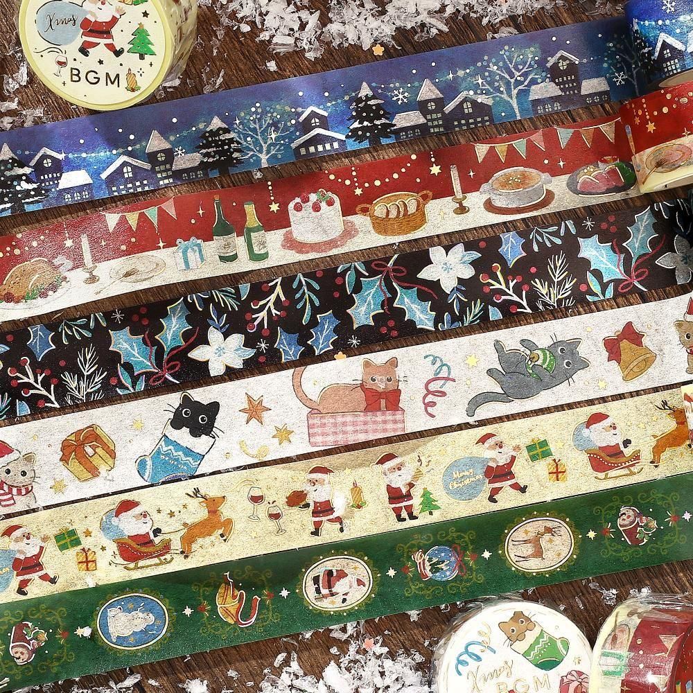 海外 マスキングテープ フレークシール Xmasメイン 季節限定アイテム - BGM ONLINE SHOP