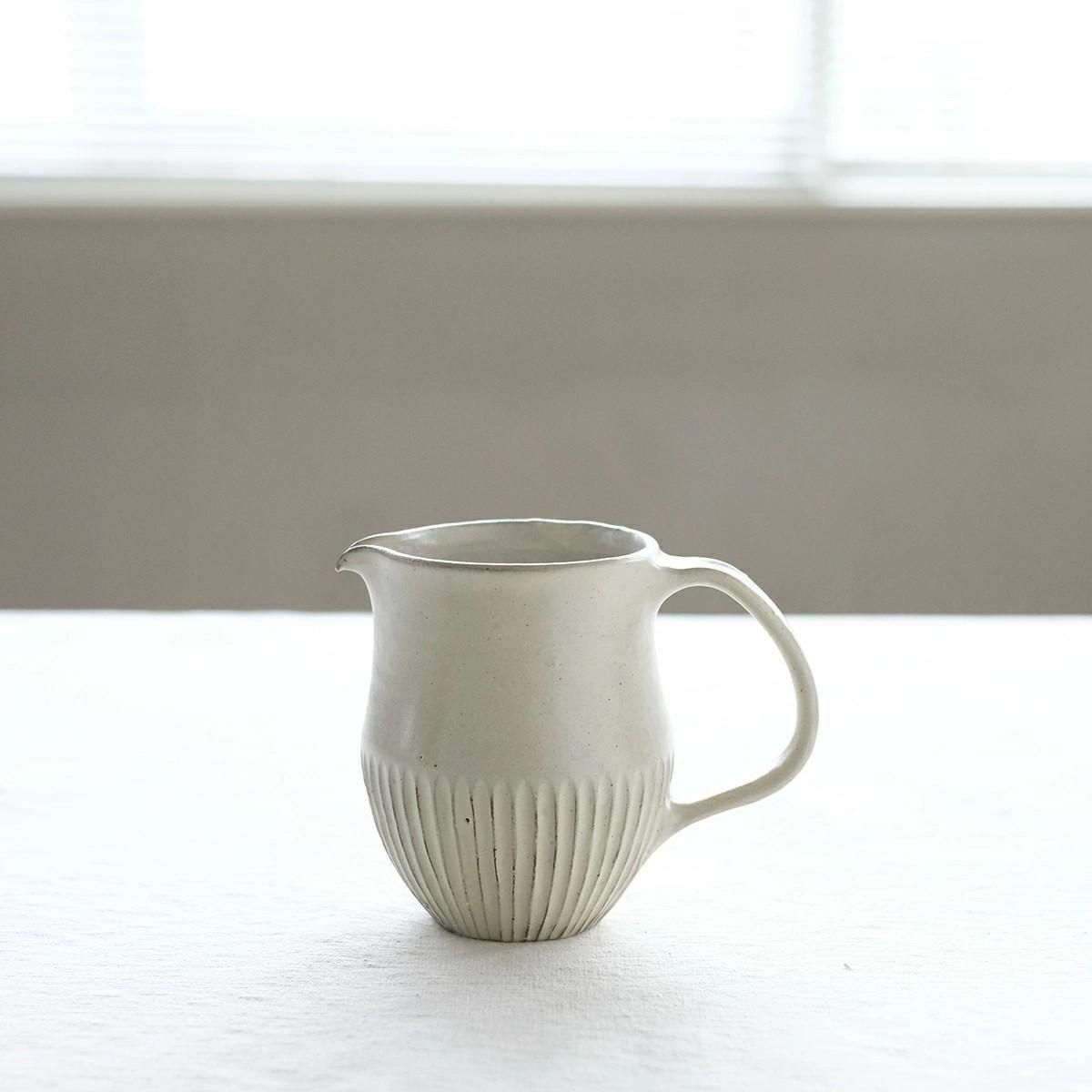 ミシャコシャ mizacosha ピッチャー 水差し 陶器 タナカマナブ 陶器 ピッチャー 水差し ジャグ カラフェ 400cc