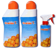 天然柑橘系洗剤オレンジＸ（エックス）　　800ｍｌ×2＋専用スプレーボトルおまけつき