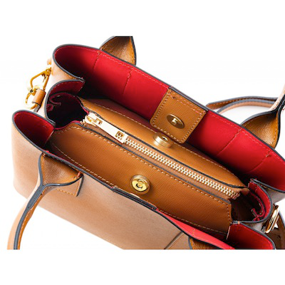 SAFFIANO LEATHER HANDBAG / サフィアーノレザーハンドバッグ / ライト