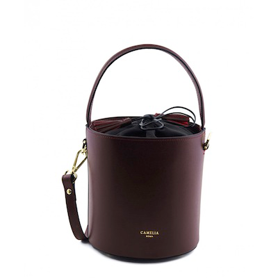 カメリアローマ　LEATHER BUCKET BAG