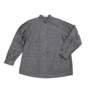 <img class='new_mark_img1' src='https://img.shop-pro.jp/img/new/icons3.gif' style='border:none;display:inline;margin:0px;padding:0px;width:auto;' />CP GATHER  SHIRTS-CHAMBRAY(BLACK)