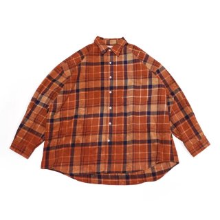 <img class='new_mark_img1' src='https://img.shop-pro.jp/img/new/icons3.gif' style='border:none;display:inline;margin:0px;padding:0px;width:auto;' />REGULAR WIDE SHIRTS-AMERICAN CHECK DYED(ORANGE)