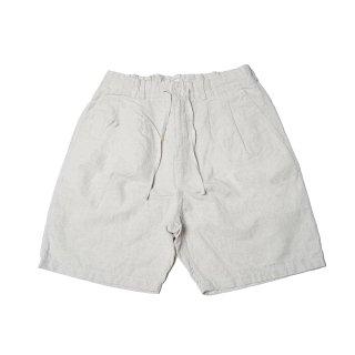 BAGS EASY SHORT PANTS-CHAMBRAY(WHITE)