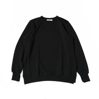 <img class='new_mark_img1' src='https://img.shop-pro.jp/img/new/icons3.gif' style='border:none;display:inline;margin:0px;padding:0px;width:auto;' />SLIT CREW SWEAT-HEAVY FRENCH TERRY(BLACK)