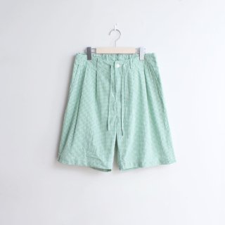<img class='new_mark_img1' src='https://img.shop-pro.jp/img/new/icons3.gif' style='border:none;display:inline;margin:0px;padding:0px;width:auto;' />BAGS EASY SHORT PANTS-SEERSUCKER GINGHAM GREEN