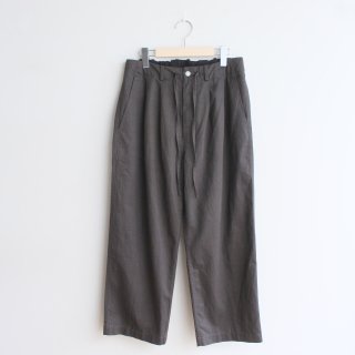 BAGS EASY  PANTS-COTTON LINEN TWILL CHARCOAL