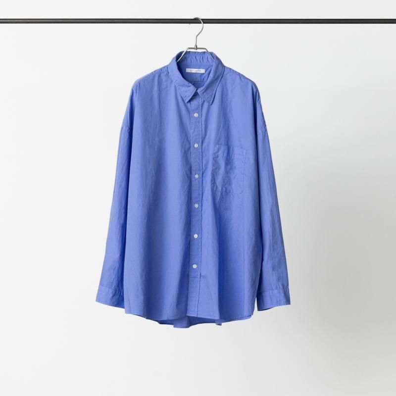 XSサイズ taaaa様 REGULAR WIDE SHIRT-BROAD(BLUE) - CATTA オンラインストア