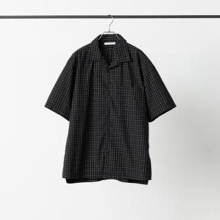 OPEN COLLAR SHIRT-BRITISH CHECK(NAVY)
