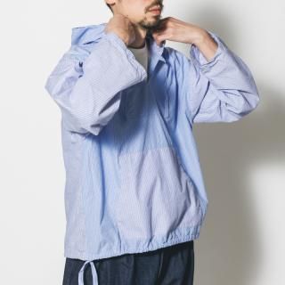<img class='new_mark_img1' src='https://img.shop-pro.jp/img/new/icons3.gif' style='border:none;display:inline;margin:0px;padding:0px;width:auto;' />SHIRT PARKA- CRAZY STRIPE(BLUE)
