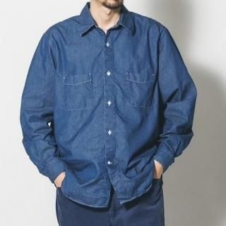 <img class='new_mark_img1' src='https://img.shop-pro.jp/img/new/icons3.gif' style='border:none;display:inline;margin:0px;padding:0px;width:auto;' />REGULAR COLLOR SHIRT-DENIM (NAVY)