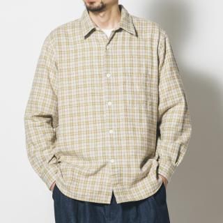 <img class='new_mark_img1' src='https://img.shop-pro.jp/img/new/icons3.gif' style='border:none;display:inline;margin:0px;padding:0px;width:auto;' />REGULAR WIDE SHIRT-MELANGE CHECK(YELLOW)