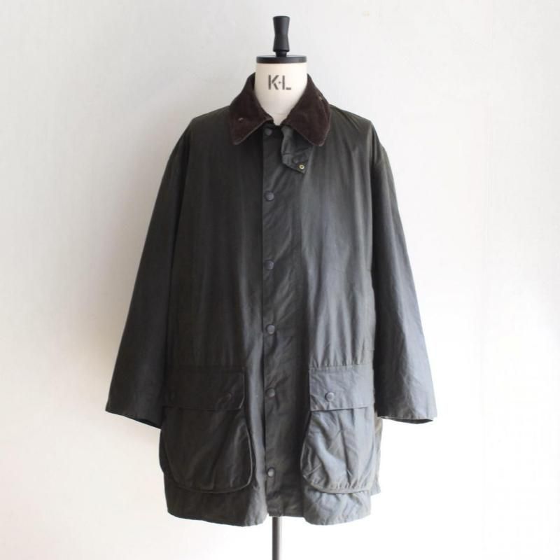 97s VINTAGE 3WARRANT REPROOF Barbour 『BORDER』 OLIVE Size-C48
