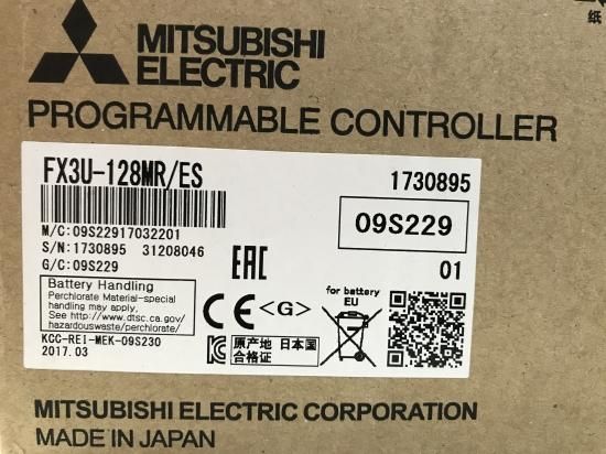 現品限り]FX3U-128MR/ES シーケンサー 三菱電機