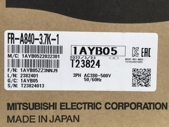 FS03-032]三菱電機 インバータ FR-A840-3.7K-1