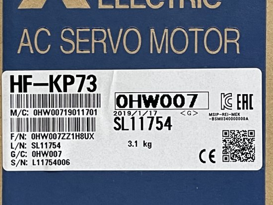 [FS02-075]三菱電機 サーボモーター HF-KP73