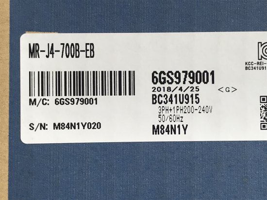 FS01-100]三菱電機 ACサーボアンプ MR-J4-700B(MR-J4-700B-EB) 耐環境