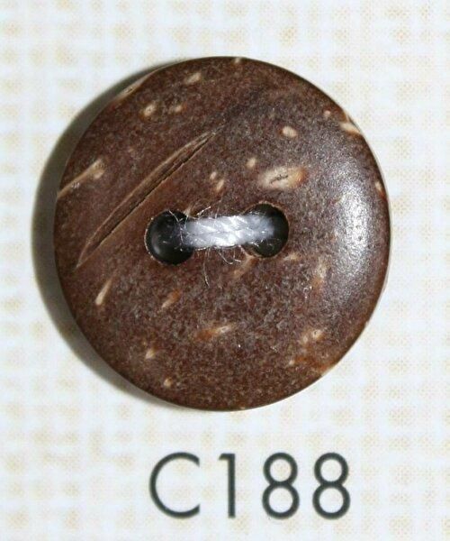 休日限定 ココナッツボタン 二つ穴 C188 ココナツボタン木の実ボタン(業務パック30個) ウッドココナッツ木製ボタン木のボタン/アクセサリーパーツとしてもOK34mm